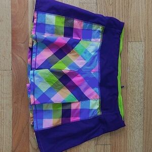 Lululemon active skirt / tennis skirt, limited edition plaid, size 6.